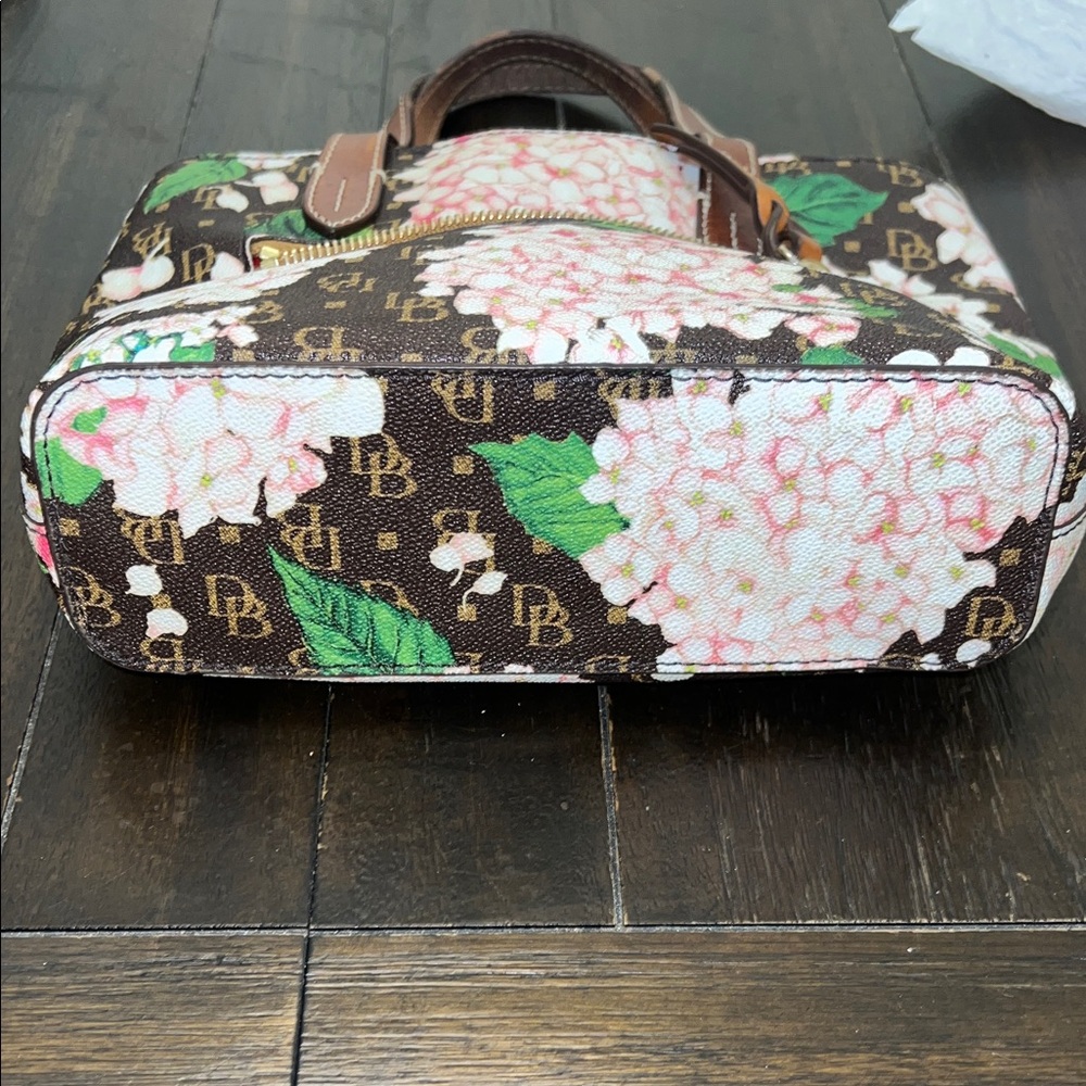 Dooney & Bourke Floral Tote - Brown and Green - Picture 5 of 9